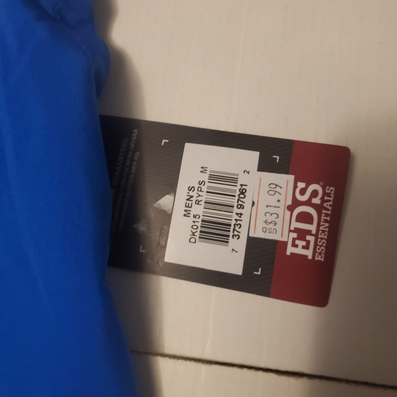 New Dickies Mens Size Med Blue Color Medical Scrub Natural Rise Drawstring Pants - Picture 2 of 3